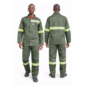 Green Acid Resistance Work Suit